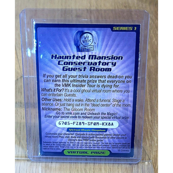 Rare Virtual Magic Kingdom VMK Haunted Mansion Conservatory Room - Picture 2 of 2